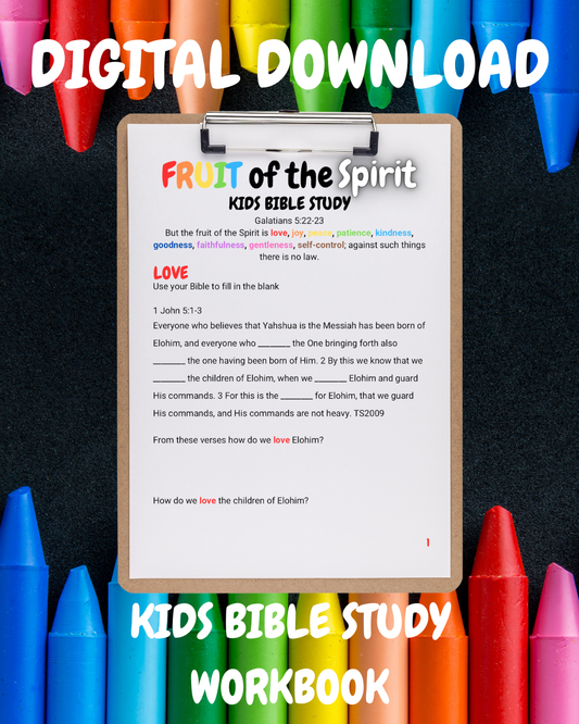 Fruit of the Spirit Kids Bible Study